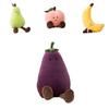 Adorable Fruit Party Plushies For Kids- Banana, Eggplant, Peach, And Pear Options!