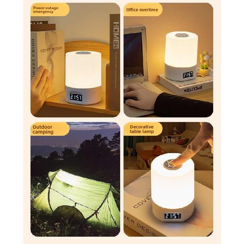 Sleep Night Light Led Table Lamp Usb Energy Saving Clock Lamps Protecting Eye