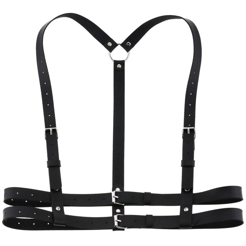Decopunk New Leather Harness Garters Sexy Lady Body Bondage Lingerie Cage Sculpting Harness Goth Harajuku Suspenders Sword Belt