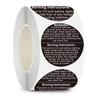 Scented Candle Safety Tips Self-Adhesive Stickers