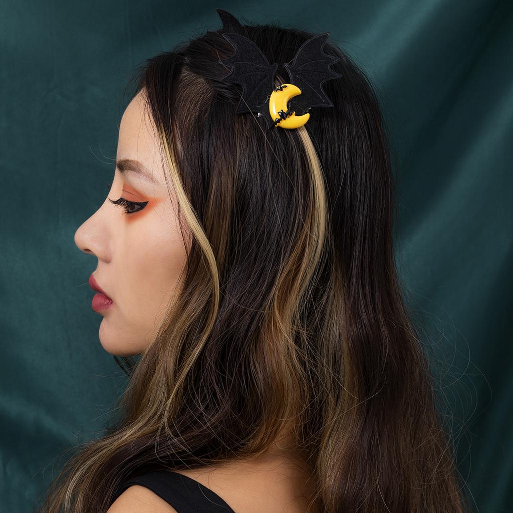 Accessories, Dark Goth Skull Pumpkin Hairpins, Sweet Cool Halloween Ghost Moon Hair Accessories Girl