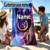 Custom Name Personalized Club Deportivo Guadalajara Print Beach Towel, for Trip Camping Beach Party Home Decor, Birthday Gift for Family & Friends
