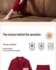 Women's Red Year of the Rat Ice Silk Pajamas - Long Sleeve, Festive Wedding Homewear for Spring/Autumn.