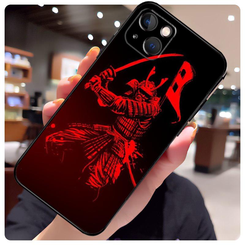 Samurai Mask Demon Case For iPhone 17 Pro Max 15 14 13 11 12 16 Pro Max mini 15 16 Plus 16e 17 Air Phone Cover