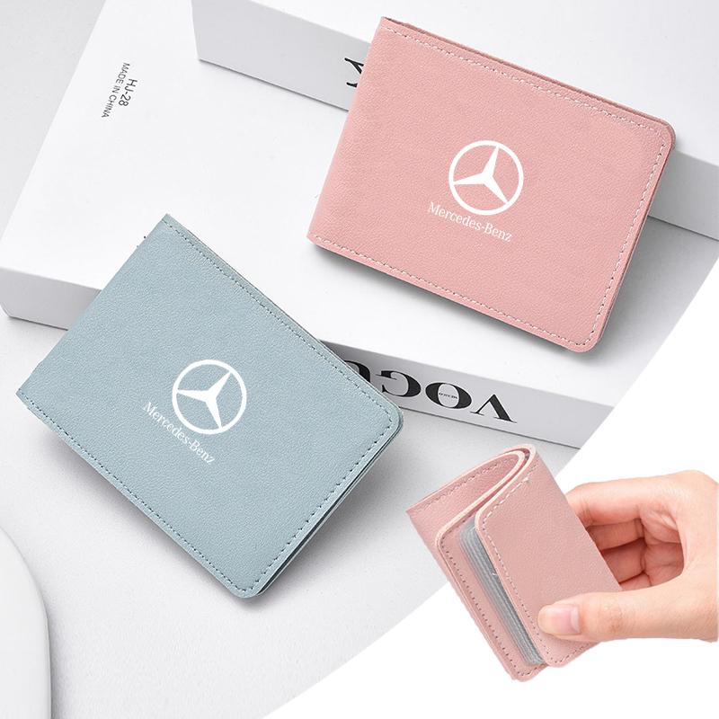 Car Ten-card Driver License Cover PU Leather Car Driving Documents Case Credit Card Holder For Mercedes Benz W210 W211 W212 W221 QC1
