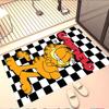 Garfield Print Rug, Washable Floor Carpet, For Entryway Dorm Laundry Room Office Study, Home Decor Birthday Christmas Gift