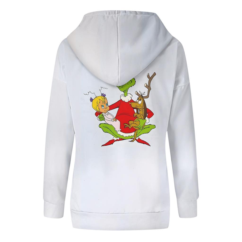 Women's Fashion Casual Long Sleeve Christmas Printed Sweatshirt