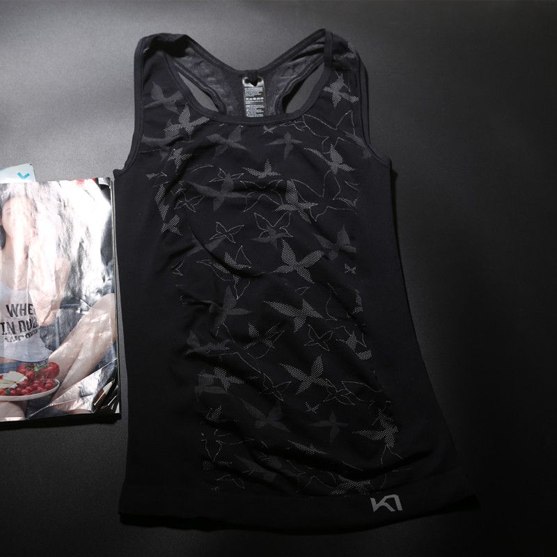 European and American Goods Sleeveless Women's Elastic Quick-Dry Workout Clothes