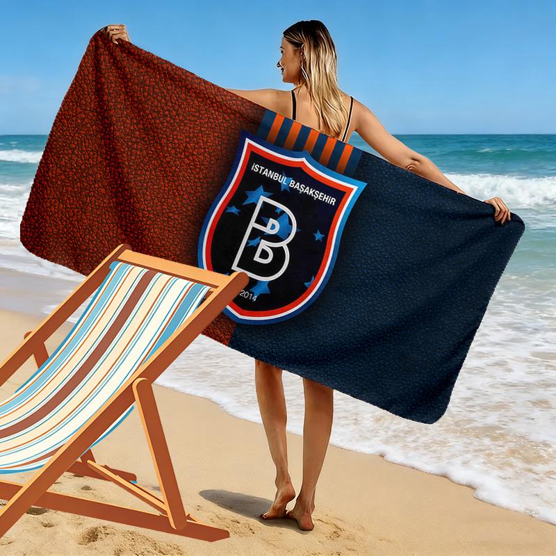 İstanbul Başakşehir Print Beach Towel, Large Soft Quick Dry Towel for Beach Camping Swimming