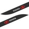 2 st Kolfiber Bil Dörr Sida Kjolkant Tröskel Rand Klistermärken Dekaler Styling för Toyota GR TRD Chr Corolla Yaris Rav4 E150 E120 Land Cruiser 200