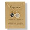 Day And Night 12 Zodiac Constellations Pendants Necklace For Women Men Virgo Libra Scorpio Sagittarius Capricorn Birthday Gift