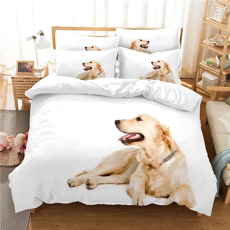Pet Dog Soft Duvet Cover Sets Bedclothes Beding Set Lovely Pug Single Children Kids Bed Linen Sets for Girl Boy Dropshiping Home Textile Bed Linens