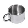 High-end 304 Stainless Steel Coffee Cup Set Minimalist Heat Resistant Coffee Mug Drop-resistant with Spoon Water Cup Household