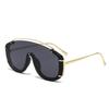 Vintage Retro Stylish Women Sunglasses Fashionable Oversized Frame Gradient Color Sunshades Men Luxurious Design Oversized UV400 Sun Eyeglasses