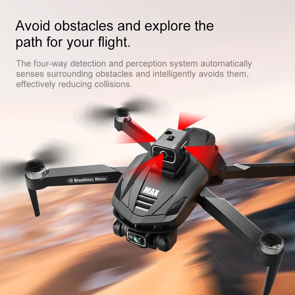 2026 New Upgraded V168 Pro Max GPS LCD Screen Ccontrol 8K HD Dual Cameras Remote WIFI FPV Remote Control Portable Obstacle Avoidance Drone