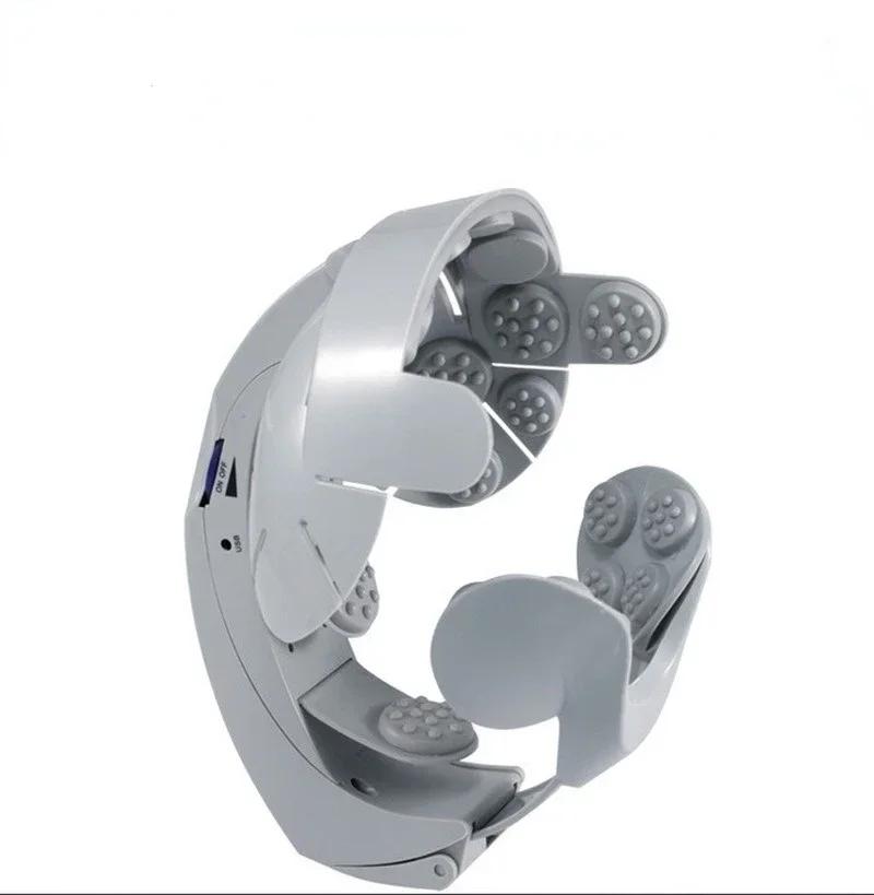 Aparat de Masaj Electric pentru Cap, Electroterapie Inteligentă pentru Creier și Scalp, Îngrijirea Sănătății, Reducerea Stresului, Dispozitiv de Relaxare