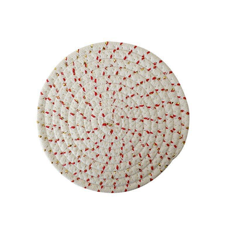 Minimalist Cotton Woven Coasters Coffee Table Decor Bohemian Cute Cup Coasters Heat-resistant Cup Coasters for Coffee Tea