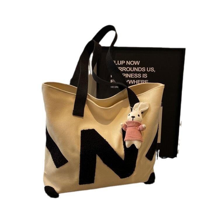 Large Capacity Premium Canvas Bag 2025 New Model, Class Tote Bag High Value Shoulder Tote Bag