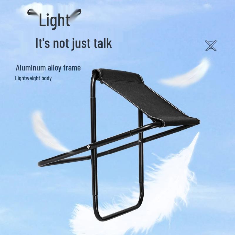 Sturdy Ultralight Portable Folding Chair: Ideal for Fishing, Military Training, and Camping