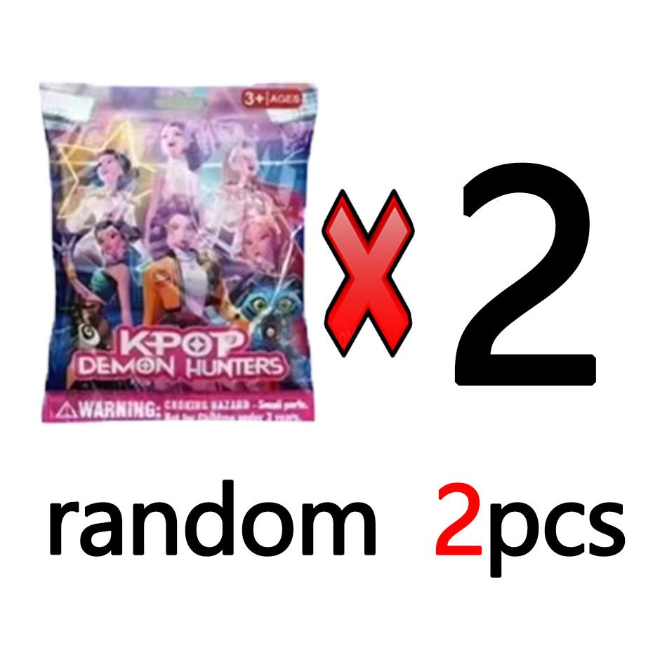 South Korea Anime Kpop Demon Hunters Mystery Box Disassembly Fun Figure Collectible Doll Model Desk Decoration Birthday Gift