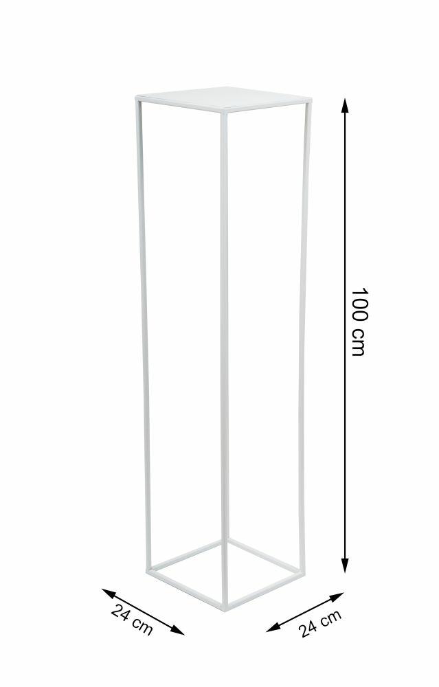 Weißer Moderner Blumenständer 100 cm