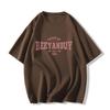 Unisex Pure Cotton Loose Fit Retro T-Shirt for Men, Women, and Plus-Size Chubby Individuals - Trendy Half Sleeve Couple Outfit.