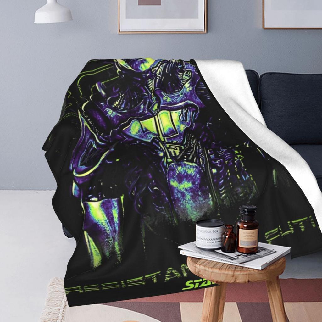Stars Treks The Next Generation Resistance Is Futile Borg Flannel Throw Blankets Blankets for Bed Office Warm Bedding Throws