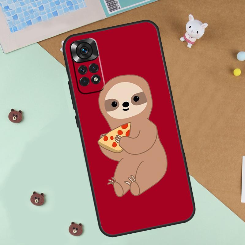 Cute Sloth Animal Case For Xiaomi Redmi Note 14 13 12 9 10 11 Pro 10S 11S 12S Cover For Redmi 13C 10C 12C 14C