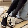 Modische Sandalen mit Blumendesign Damen Sandalen mit hohen Absätzen Sommer Sandalen mit eckiger Spitze und offenem Zeh für Damen Knöchelriemen Slingback Sandalias