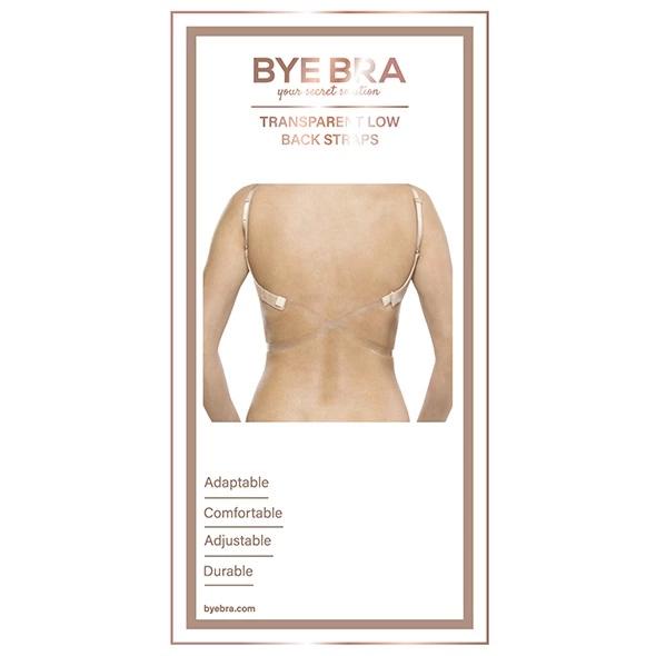 Bye Bra Transparent Low Back Straps Clear