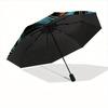 1pc Owl Mandala Automatic Open/close Umbrella, 8-Rib Sturdy Structure, Portable Travel Umbrella, Parties, Everyday Use, Outdoor Accessory, A