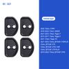 4Pieces Black Silicone Doors Lock Buckle Cover Protective Sleeve Shock Mat for Chery Tiggo7 Tiggo5X Tiggo8 Arrizo8 Jetour X70
