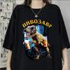 Funny Dinosaur With Beer Graphic T Shirts Unisex Harajuku Fashion Animal Print T-shirt Daily Casual Short Sleeve T-shirts Man Summer T Shirt