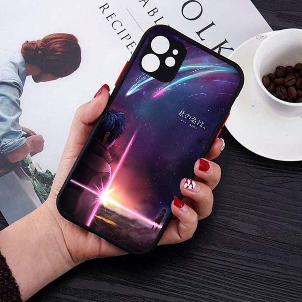 Your Name Phone Case For iPhone 18 14 11 12 13 Mini Pro Max 8 7 Plus X XR XS MAX Translucent Matte Cover
