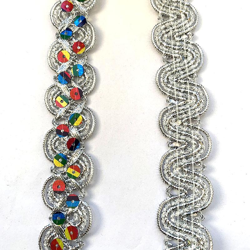 4m/13.12ft Each Pack Lace Sewing Trims 2.5cm Wide Ribbons Curtain Accessory Handmade DIY Craft Flower Bra Dress Gowns Decoration