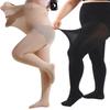 Plus Size 70 Denier Nylon Tights High Waist Super Elastic 4Xl Large Size Women'S Pantyhose For Big Ladies Up To 150Kg/330Lbs
