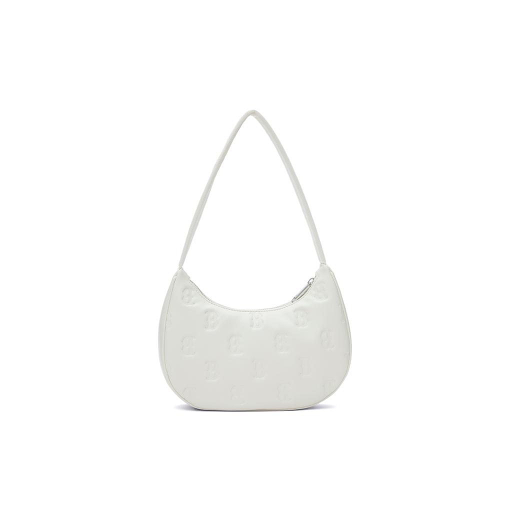 New MLB Artificial Leather Shoulder Bag Handbag Shoulder Bag Unisex Dark Cream 3ABQS024N-43CRD