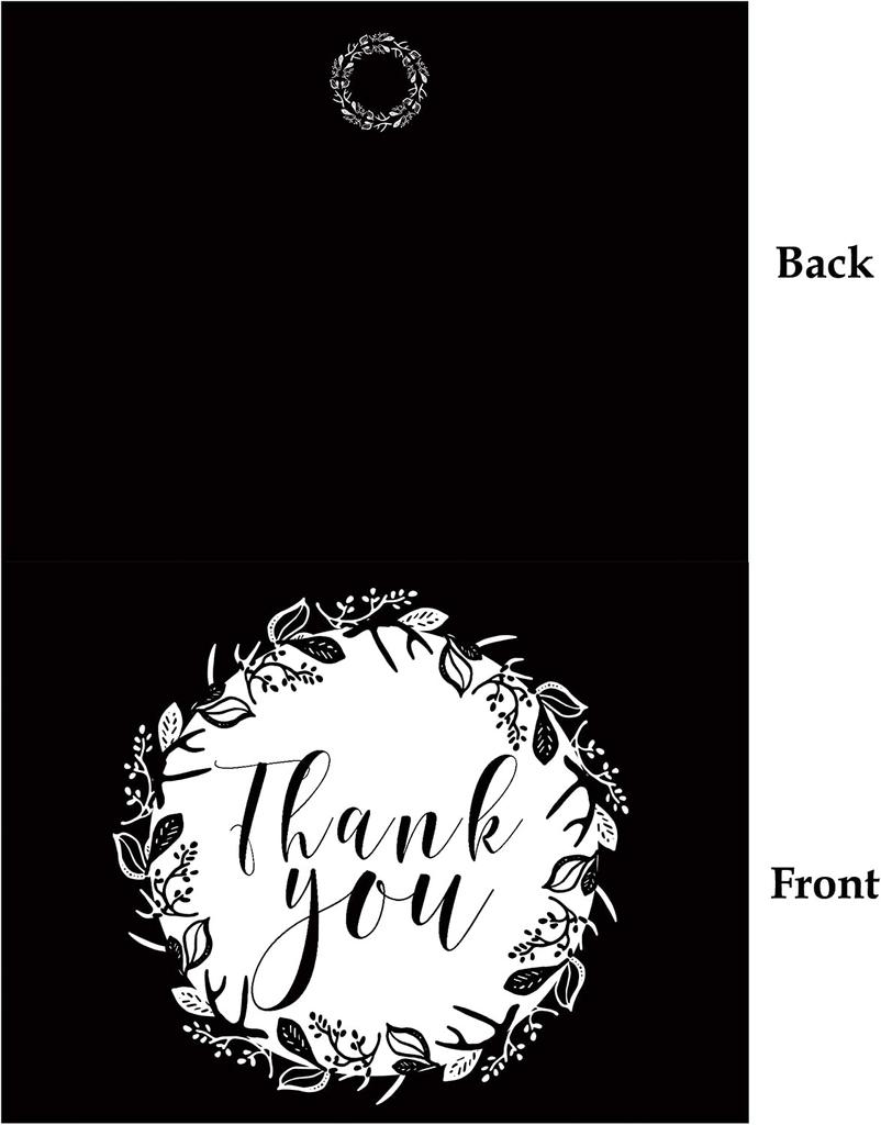 Drága szuvenír babazuhany köszönőlevelek Hajtogatott üres üdvözlőlap fehér borítékokkal - 36