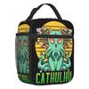 The Call Of Cthulhu Thermal Insulated Lunch Bags Lovecraft  Cat Resuable Lunch Container for School Storage Food Box