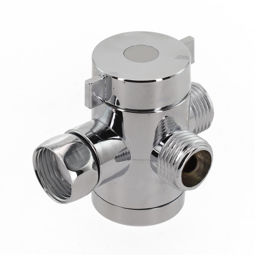 Shower Head Adjustable Valve T-Adapter Tap 1/2\" 3-Way