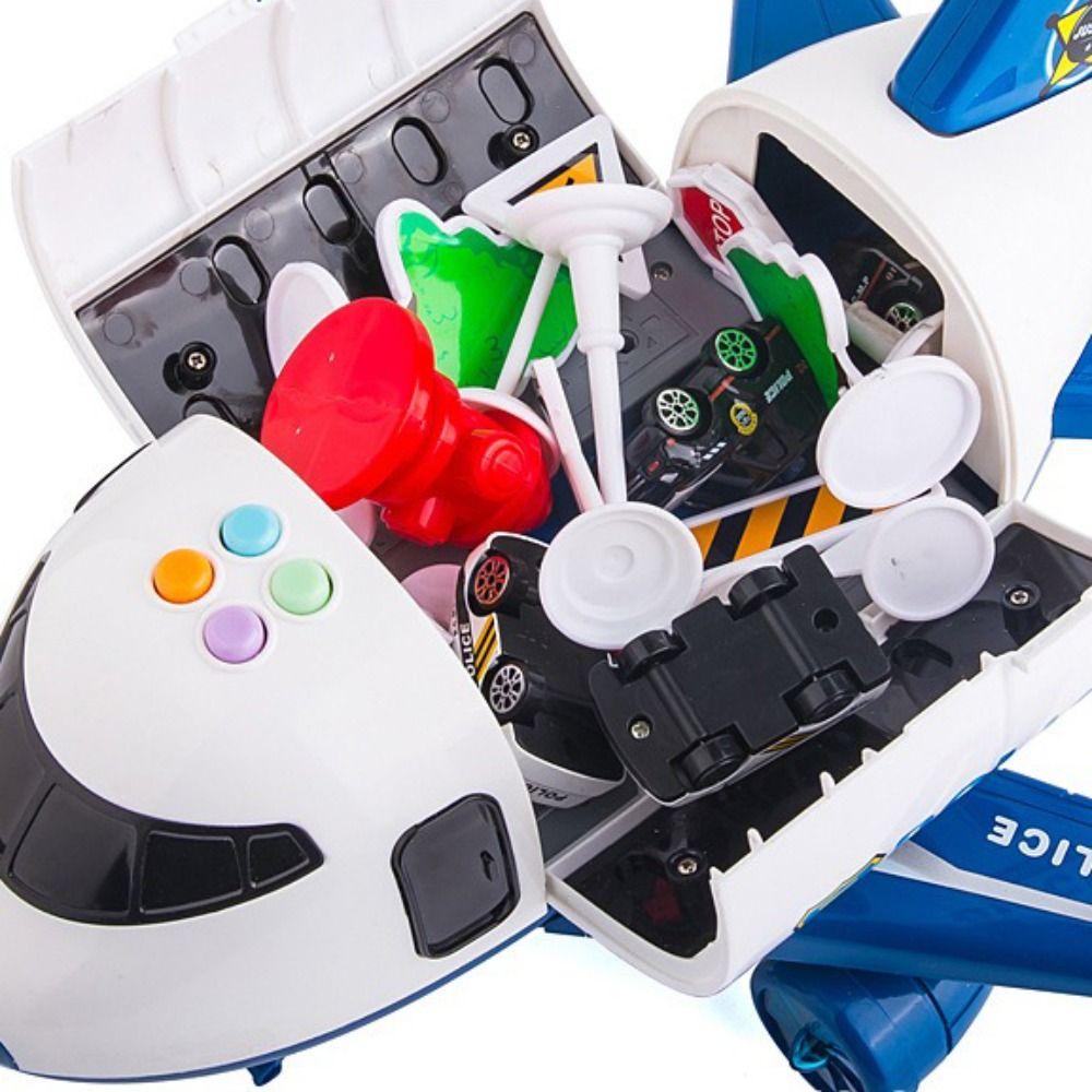 Theme Model Airplane Model Toys Light Simulation DIY Children's Toys  Kids Cars