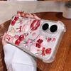 Case For Xiaomi 12T 15T Pro 15 POCO X8 PRO MAX M7 F7 Ultra X7 X5 X4 X3 F4 Fashion Bow Cherry Lichee Soft Transparent Cover