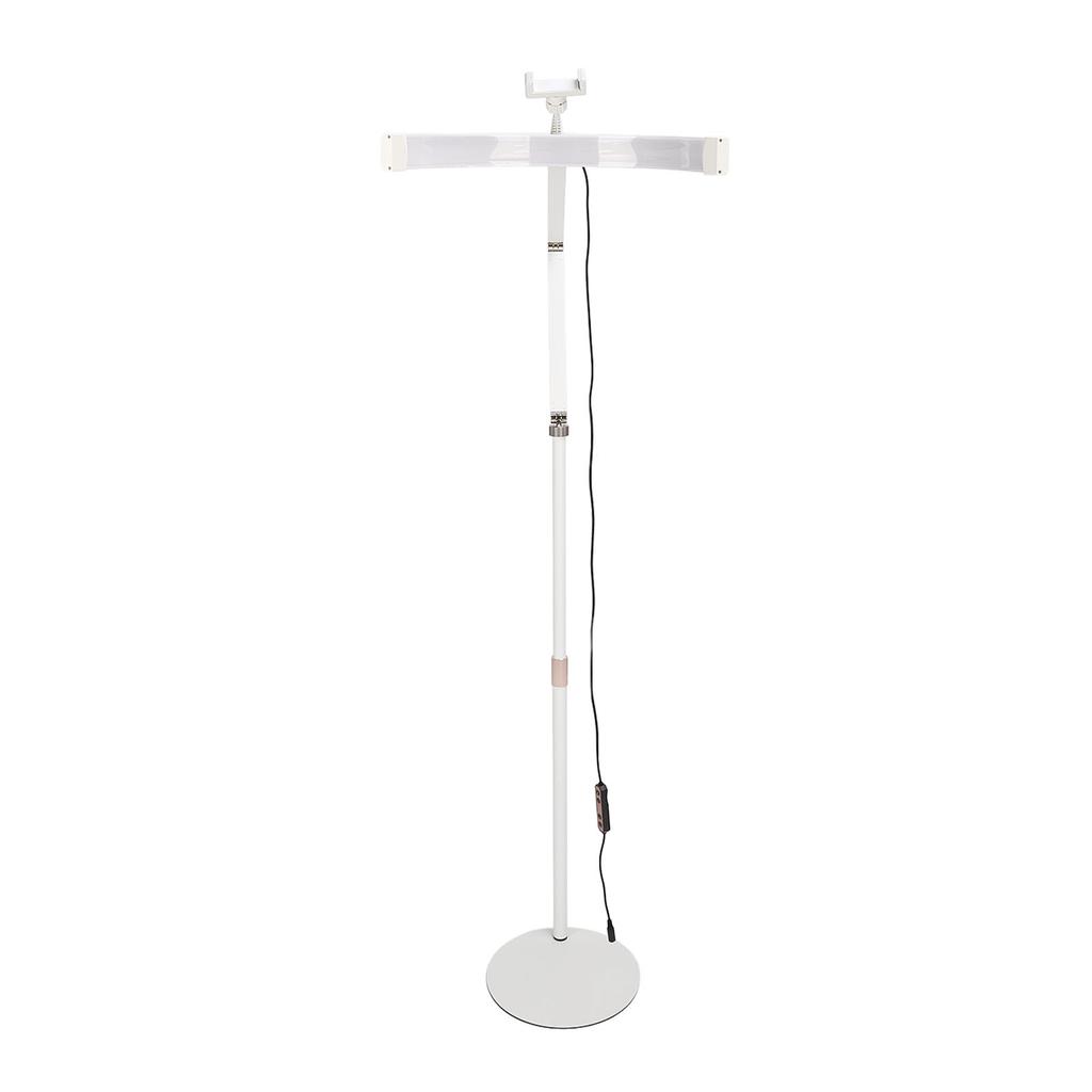 20W Half Moon Lamp Adjustable Rotatable Eyelash LED Floor Light Extendable White Floor Lamp