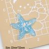Multi-Color Sparkling Starfish Resin Charms for Crocs, Jewelry & Hair Clips