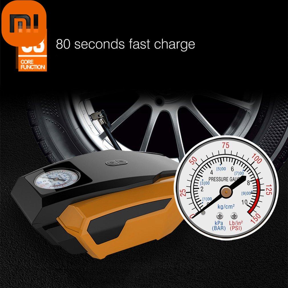 

Портативный автомобильный насос для накачивания шин Xiaomi, 12 В, интеллектуальный аварийный воздушный компрессор со светодиодной подсветкой для баскетбольных мячей для автомобилей, грузовиков