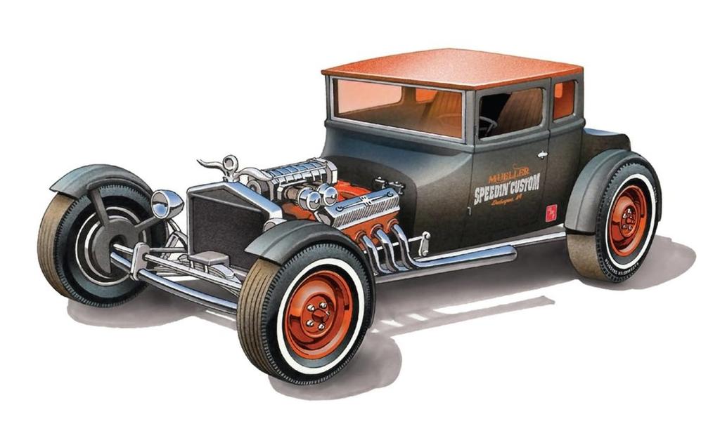 Platz AMT 1/25 1925 Ford T Chopped Plastic Model AMT1167 (Car)