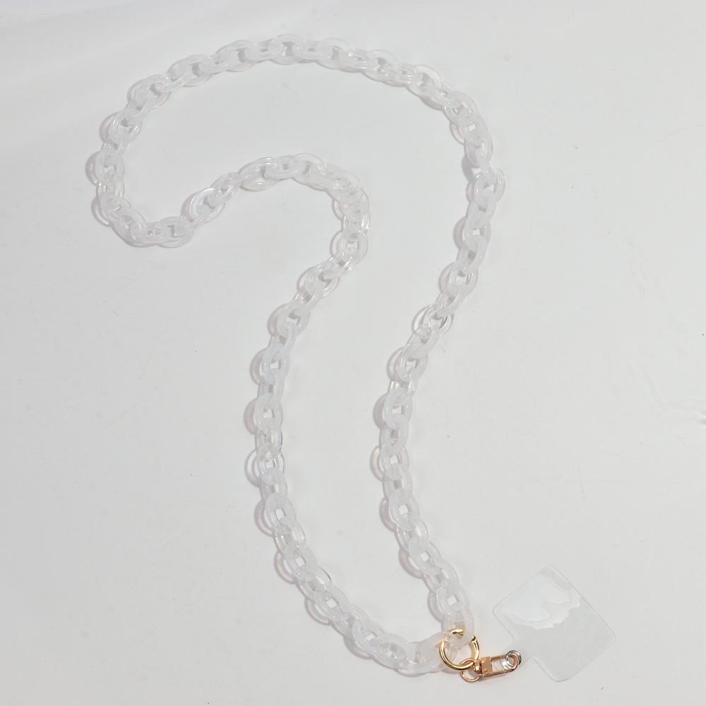 120cm Anti-Lost Colorful Acrylic Phone Chains for Women Portable Rope Neck Strap Cell Phone Chain Accessories Gifts Outdoor