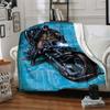 1pc batcycle, batman Blanket Lightweight Flannel Throw For Sofa, Bed, Travel, Livingroom, Office, Couch, Chair, And Bed