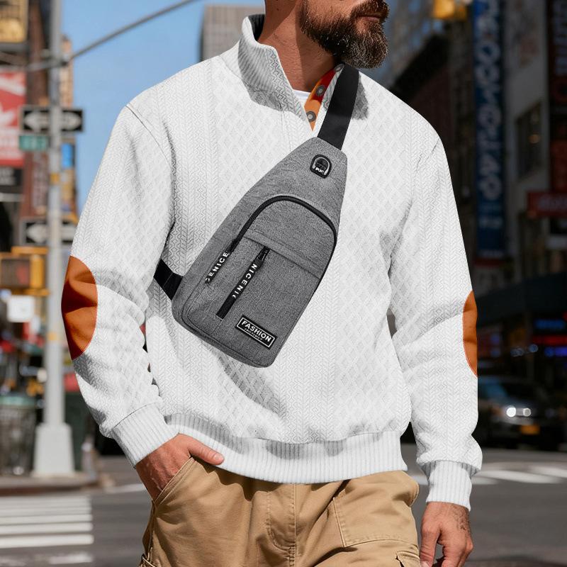 

Осень и зима 2025 Новая свободная ретро толстовка кэжуал со стойкой S