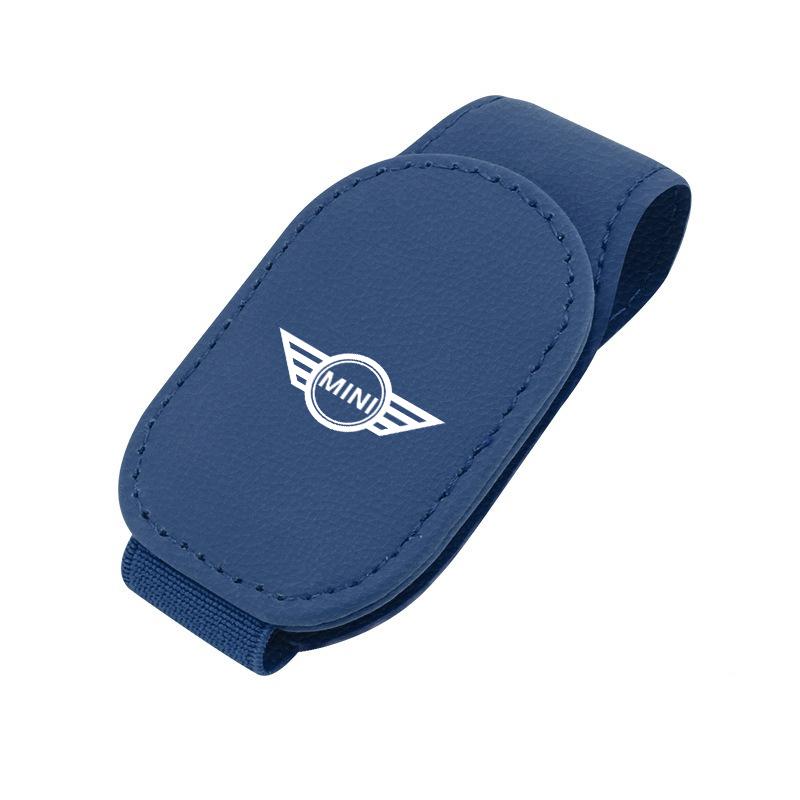 Carbon Fibre/Leather Car Glasses Clip Cards Case Sunglasses Bracket For BMW Mini Cooper R50 R53 R55 R56 R60 R61 F54 F55 F56 F60